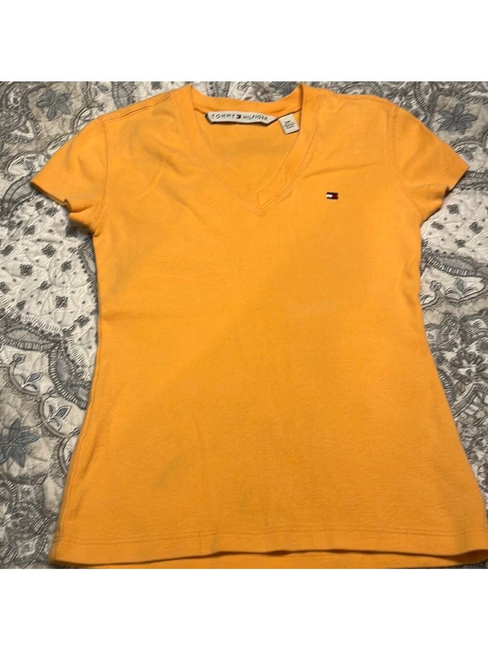 Copied - GUC Tommy Hilfiger Orange Tee size small
